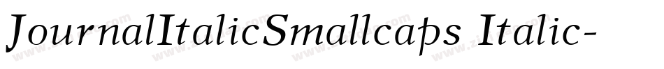 JournalItalicSmallcaps Italic字体转换